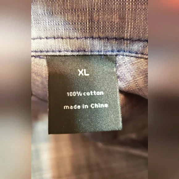 Sean John Tailored Fit Blue Grey 100 % Cotton, Short sleeves NWT Size XL - Picture 8 of 14